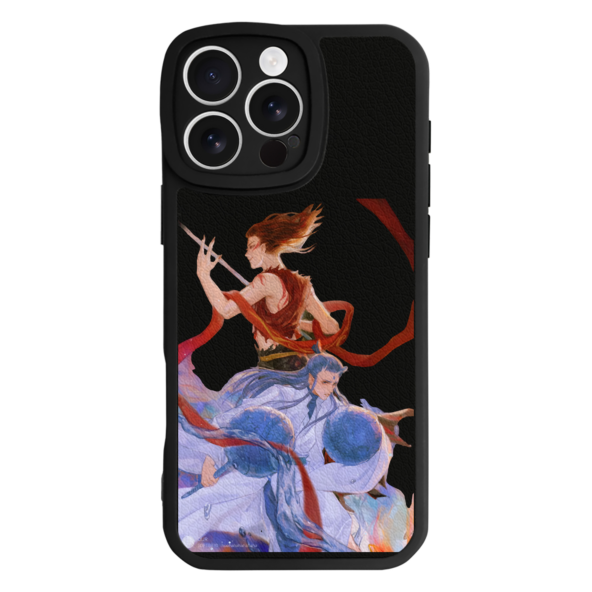（画像用） Ne Zha 2 ナタ 魔童の大暴れ 【iPhone 16シリーズ対応】シリコンスマホケース（レザー調） 材質：シリコン